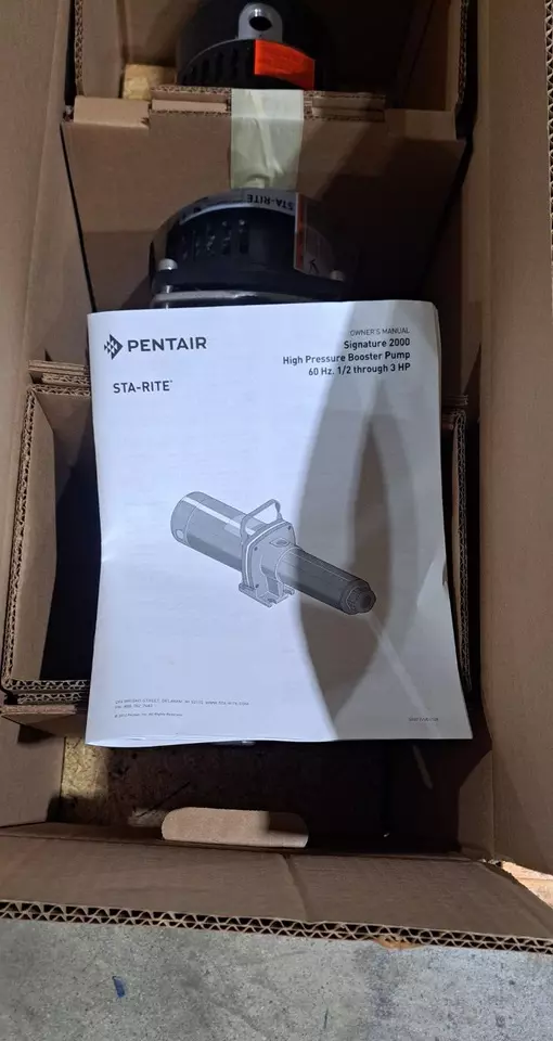 WellMate Pentair HPS10D-HILLS Stainless Steel Booster Pump 3/4HP 120/230