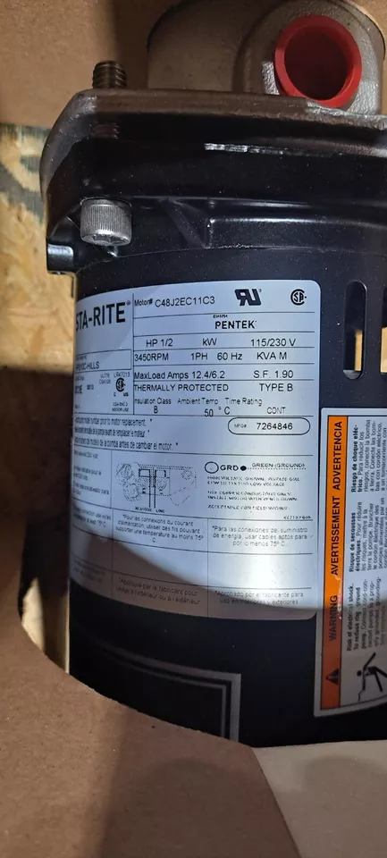 WellMate Pentair HPS10C-HILLS Stainless Steel Booster Pump 1/2HP 120/230